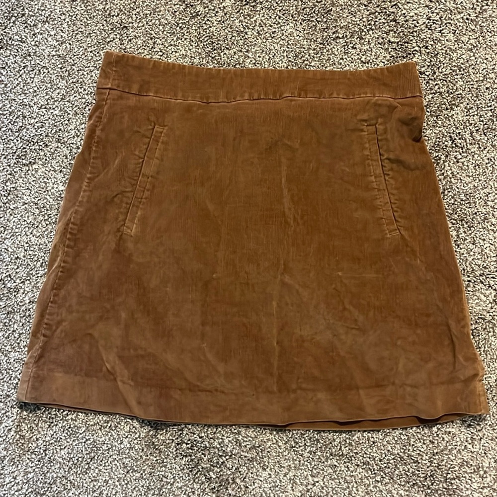 Lands End Corduroy Mini Skirt